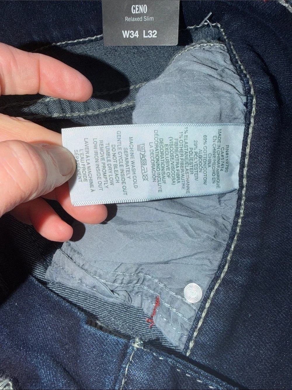 True Religion Geno Big T Jeans 34” (fit’s closer to 36”) Relaxed Fit